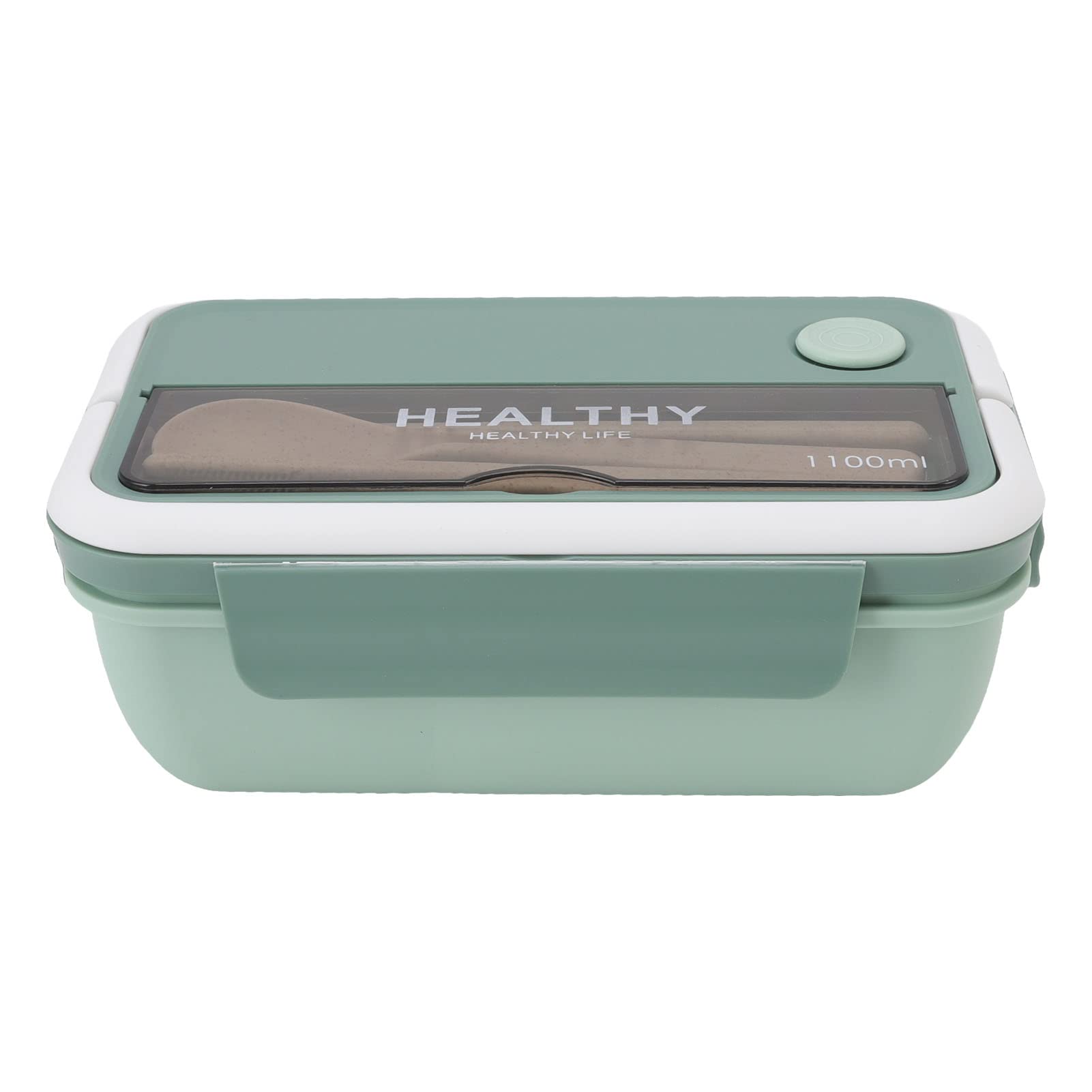 NIBEMINENT1100ml Lunch Box Portable Insulated Large Capacity Leakproof Salad Container for Office Workers Green