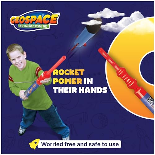 image for Geospace Hand Held Pump Rocket Mini Size (Single Pump) – Flying Foam
