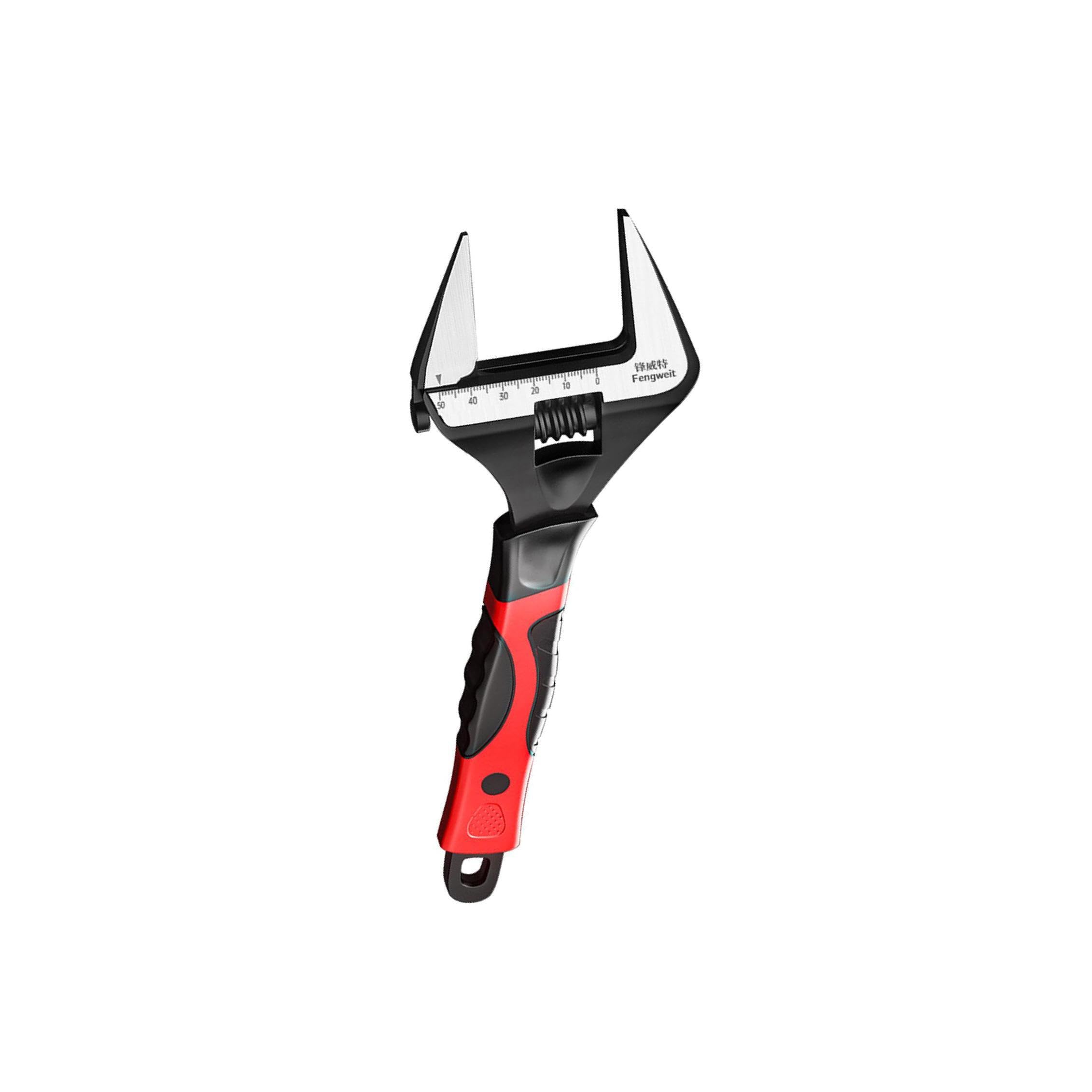 Llave universal de gran apertura con mordaza flexible de acero para taller