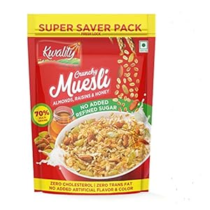 Kwality Muesli (ALMONDS, RAISINS & HONEY, 700g [Pack of 1])