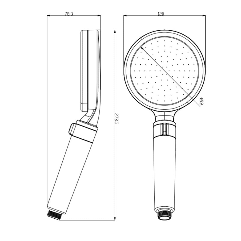 Cabezal de Ducha de Mano presurizado, Ducha con Filtro para baño, Cabezales de Ducha para SPA de Lujo en casa, Interfaz estándar