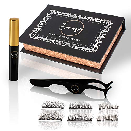Magnetic Eyelashes with Eyeliner Kit - Reusable False Eyelashes Set - Lashes with No Glue Needed - Cruelty Free