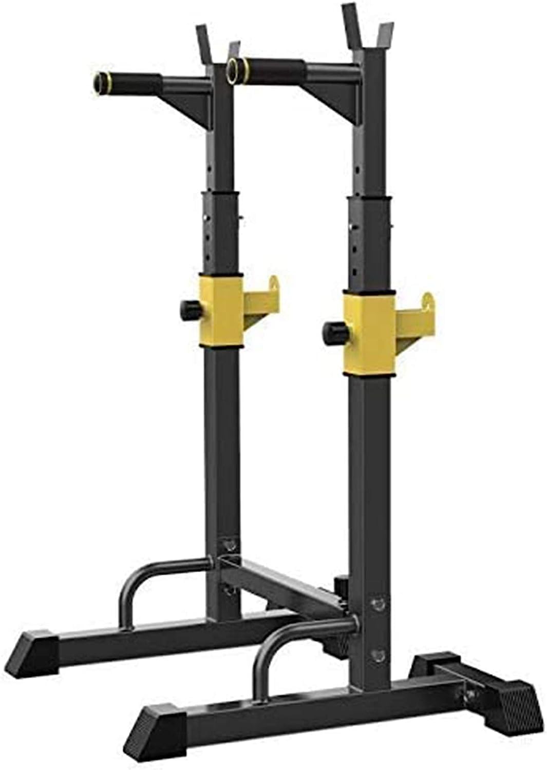 Squat Rack with Pull Up Bar Multi-Function Barbell Rack Height Adjustable Dip Stand Home Gym Weight Lifting Bench Press Push up Portable Strength Training Dumbbell Rack