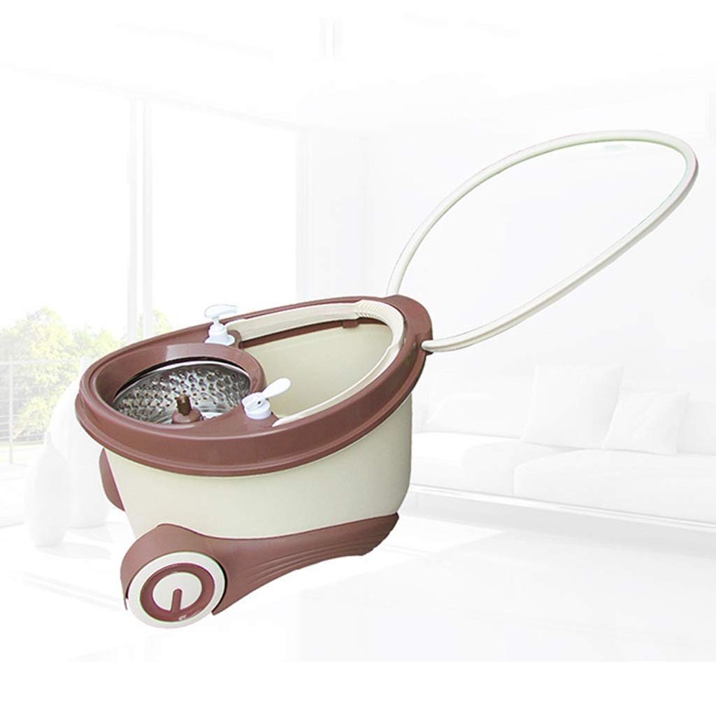 Mopp Edelstahl 360° drehbarer und drehbarer Griff mit Teleskopstange mit Metallkorb
