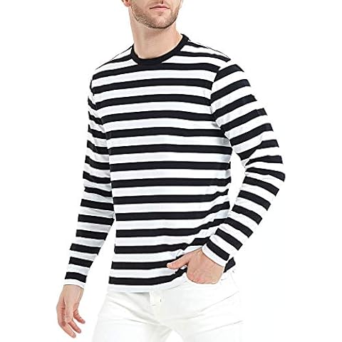 LEDING&BEST Casual Cotton Striped T-Shirt Cover
