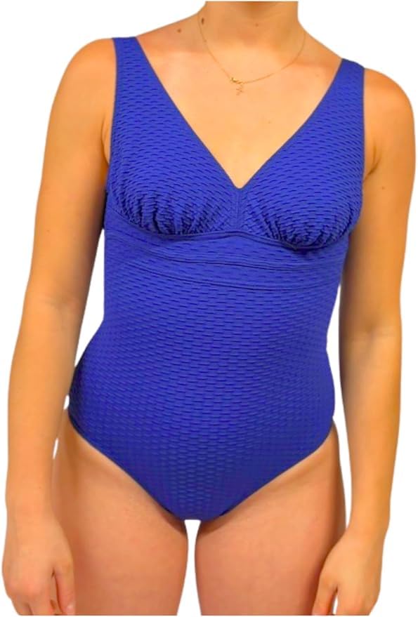 Maillot de bain une pièce bleu Haute Pression DA8027 C02 taille 44 pour femme