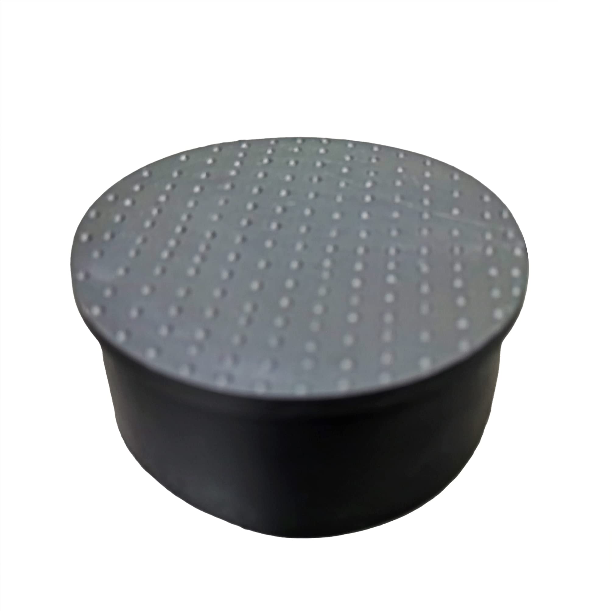 FixtureDisplays 4" PVC Chair Leg Caps - Black Round Tube Floor Protectors (4 Pack)