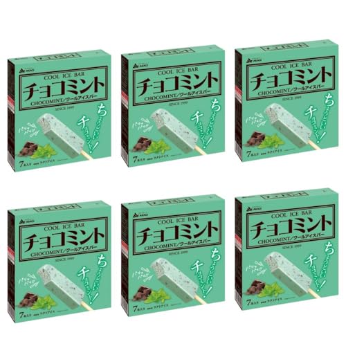 【6箱】チョコミント 60ml×42本セット 赤城乳業 アイスミルク 冷凍 アイス まとめ買い ミントの爽快さ チョコチップのパリパリ食感 クール バー おやつ デザート