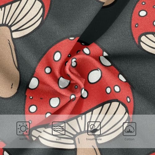 Whimsical Red Mushroom Black Girls Underwear Toddler 2t Cotton Cute Panties Girl Animal Kids Briefs Undies3