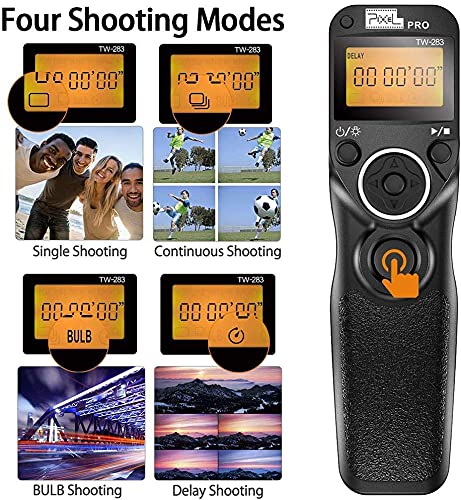 Pixel Wireless Remote Shutter Release Cable Tw-283-N3 Mer Remote Control Cord For Eos-R5,R6,1D X Mark Ii, 1D X, 1D, 1Ds Mark Iii, 1D Mark Iii, 5D Mrak Iv #TOP2
