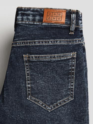 Image of Urbano Juniors Boy's Straight Fit Washed Denim Jeans Stretchable