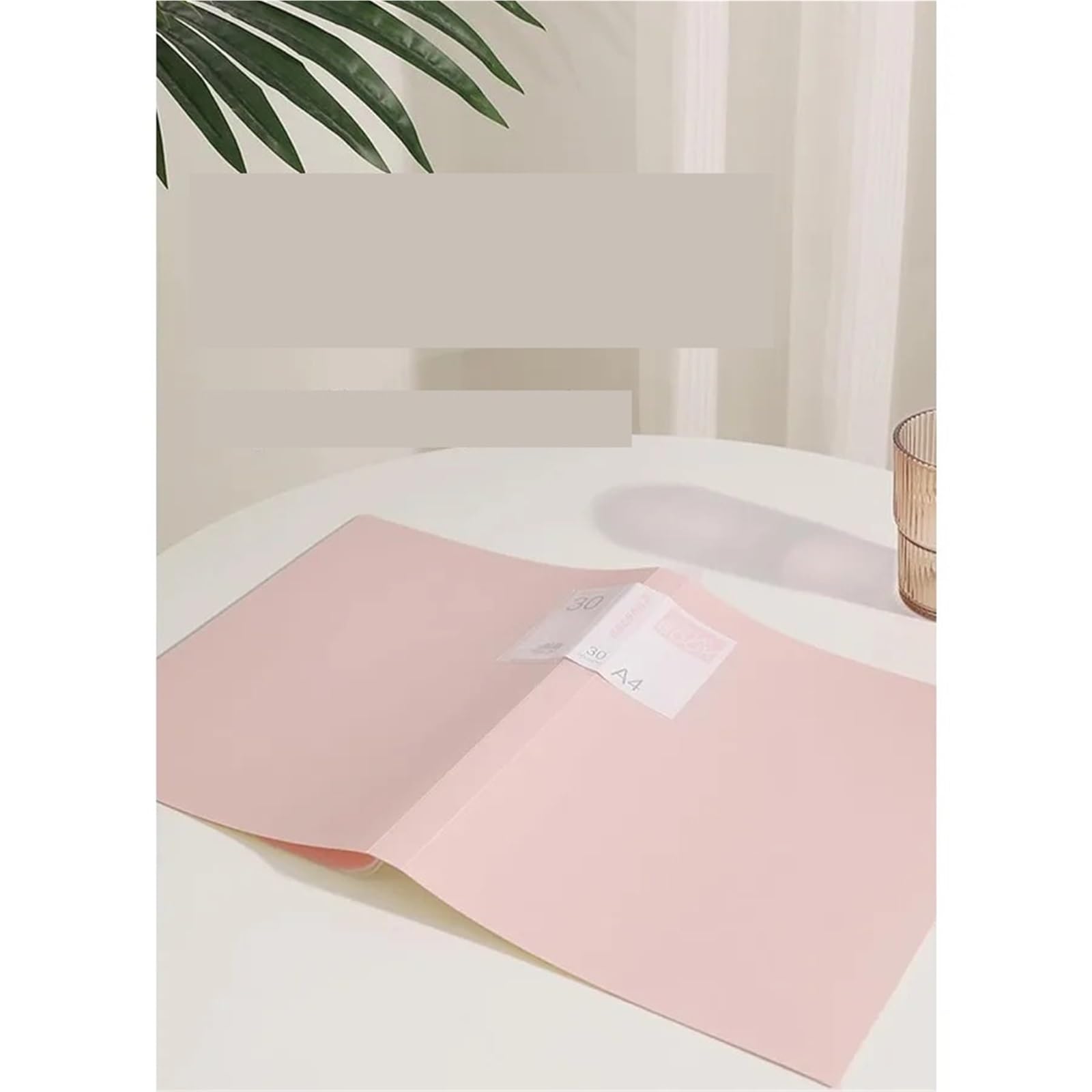 2 Pastell-Ordner mit durchsichtigen Kunststoffhüllen, 30 Taschen, 60 Seiten, Portfolio-Präsentationsordner for Dokumente, Rezepte Für Mappe Portfolio