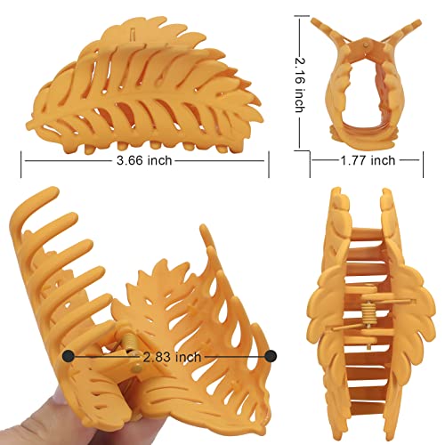 10 Pcs Leaf Shape Large Hair Clips, Hair Claws For Thick And Thin Hairs, Hair Accessories For Girls And Women, Cute Claw Clips For Hairstyling #TOP1