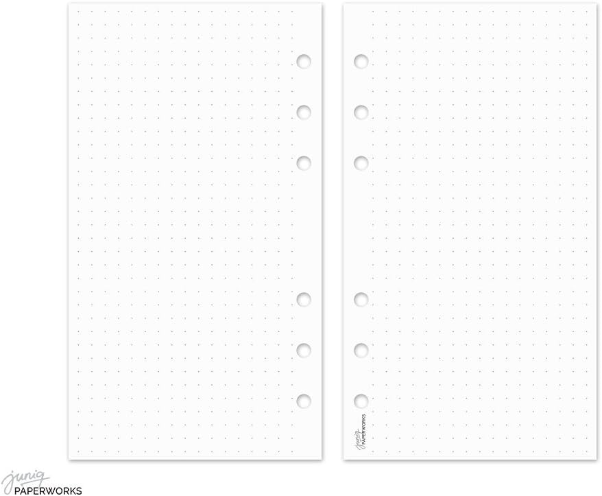 Notepaper staff - dot grid - 25 sheets - approx 95x171 mm