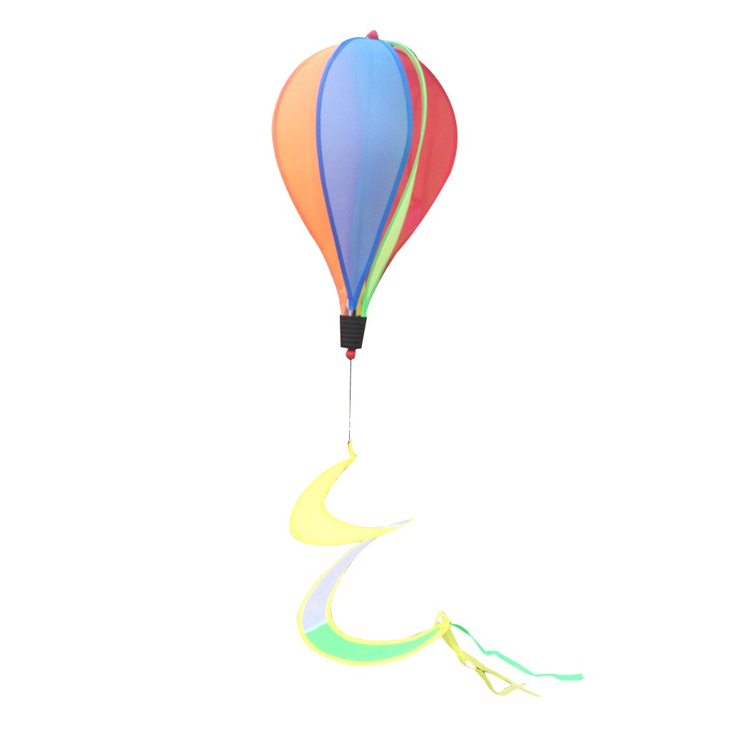Segolike 55'' Coloful Rainbow Windsock Hot Air Balloon Wind windsocks Garden Yard Outdoor Decor for Festival Celebration Rainbow-image-27