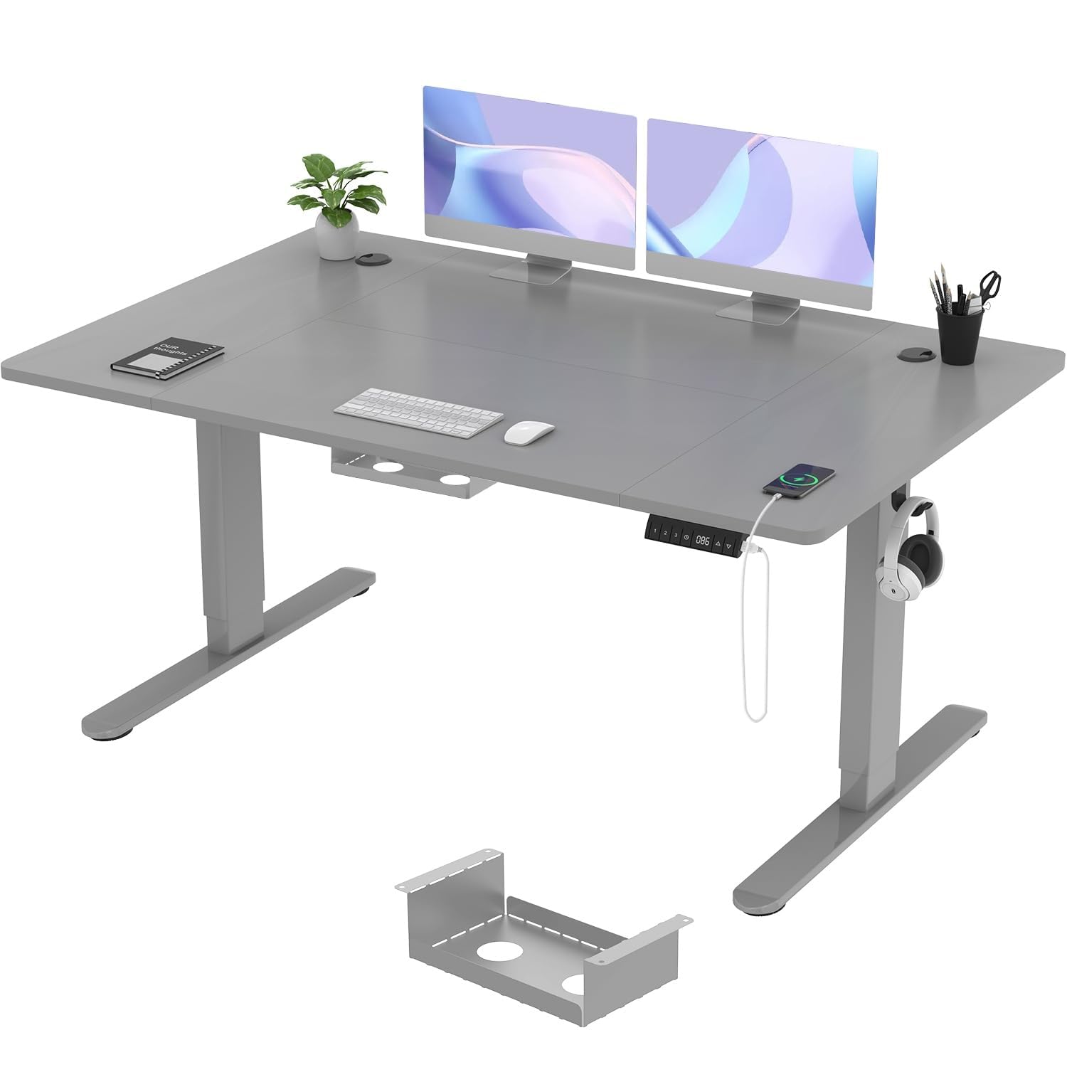 altezza regolabile tavolo lavoro elettrico 140 x 80 cm 3 posizioni memoria
