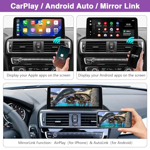 Pantalla 10.25" CarPlay Android Auto para BMW 1/2 Series miniatura 3