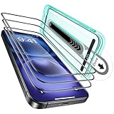 ESR 3 Pack for iPhone 15/ iPhone 16 Screen Protector Tempered Glass, [9H Hardness] [Military Grade Shatterproof] Full Coverage Film with Flawless Fit Tray, HD Clear, Scratch Resistant