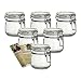 Produktbild gouveo 6er Set Bügelgläser 350 ml incl. 28-seitige Flaschendiscount-Rezeptbroschüre Marmeladengläser mit Bügelverschluss