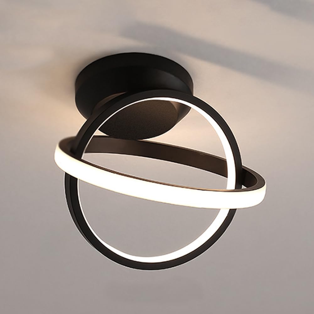 HXYSXHJUO Modern LED Ceiling Lamp Round Hallway Lighting Fixture 3 Color Mode Small Chandelier Light Aisle Lamps for Bedroom Corridor Entryway Loft Stairs