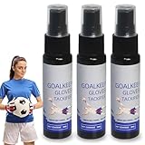 Eniyou 3 Pcs Gants De Gardien Adhesive Spray Gants De Foot Gardien Antidérapant Forte Adhérence Forte Adhérence Convient Tous Les Besoins entraînement Intérieur Extérieur Exercice Quotidien(30ml)
