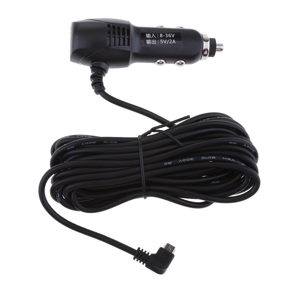 3.5 Meters, Car Lighter Adapter, 8-36V to 5V/2A, Mini USB Right Bend Cables, for GPS Dvr Charging-image-32
