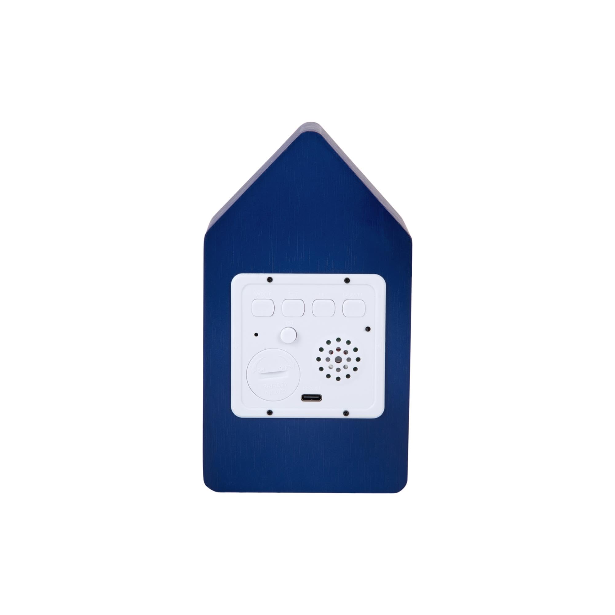 Karlsson Wecker Cuckoo Led - Blau - 9x9x15.8cm