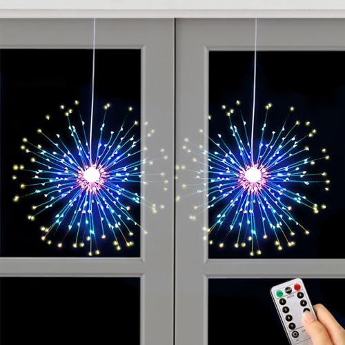 Onlynery Luces esféricas con Pilas - 8 Modos de luz de Cadena a Prueba de Agua con Pilas y Control Remoto | Luces Decorativas para jardín, Patio, Pasarela, Fiesta, Boda, Navidad