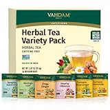 VAHDAM, Set de Regalo Té de Hierbas Día de la Madre (36 Bolsitas, 6 Sabores) | Sin Cafeína | Envueltas Individualmente | Gift Ideas para Mujeres