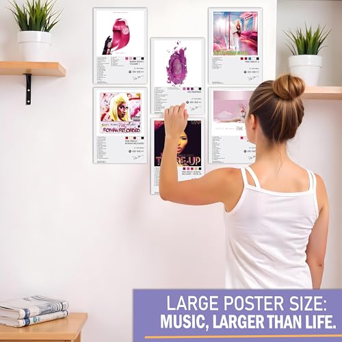 Image of Wonder Hub Nicki Minajj Wall Posters 8x12 inch (A4 Size) Included Self Adhesive on Back Wall Decor Posters Wall Art For Bedroom, Living room, Office, Dining Room