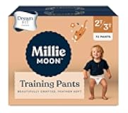 Millie Moon Training Pants, Size 2T-3T, Unisex, 72 Count