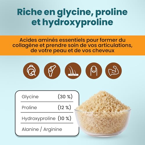 Gélatine bovine en poudre pure Snadi pour texture parfaite
