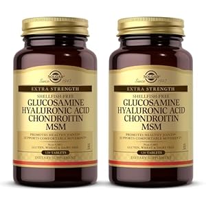 Solgar Glucosamine Hyaluronic Acid Chondroitin MSM – 120 Tablets, Pack of 2 – Promotes Healthy Joints, Supports Comfortable Movement – Non-GMO, Gluten Free – 80 Total Servings