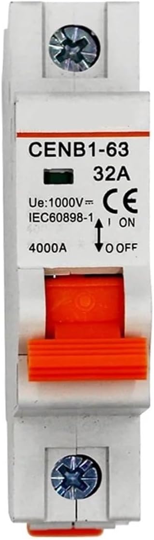 Best Solar DC Breaker mini DC Circuit Breaker 1 Pole 32-63A 1000V for Solar System Other DC System DIN Rail Installation B Curve(40A)