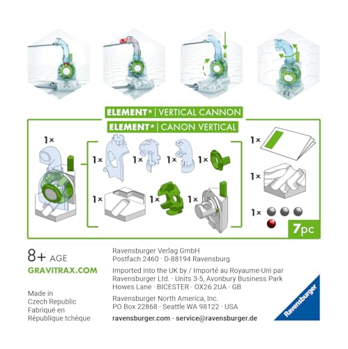Ravensburger GraviTrax BASE Element Vertical Cannon - Kugelbahn-Erweiterung – Ansicht 4