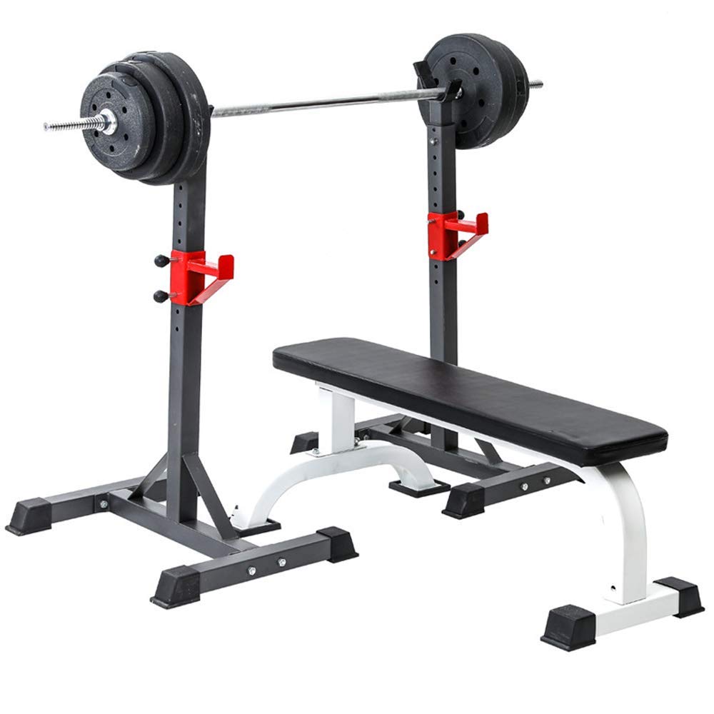 ERoomQ Fitness Barbell Rack Multi-Function Squat Rack Bench Press Stand Heavy Duty Squat Rack, for Indoor Home Gym Strength Training 260kg Max Load