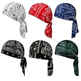 CYUNGLU Bandana Uomo Sport 6 Pezzi, 55-58 cm, 6 Colori, per Ciclismo