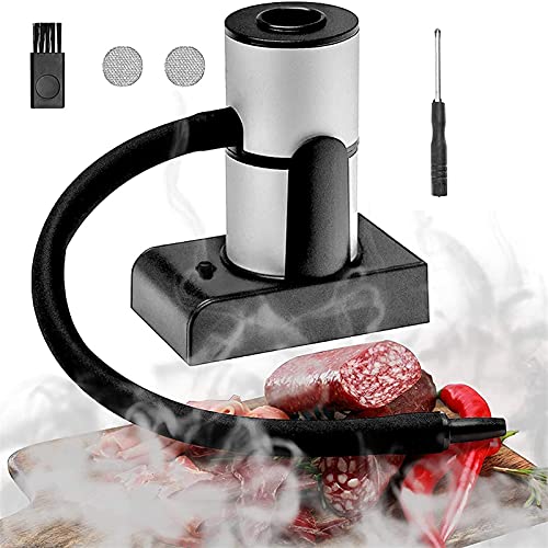 GaoYunQin Smoking Gun Infuser, Cold Smoke for Food and Drinks - Starter Kit with Accessories and Wood Chips, Smoker Machine for Any Meat, Cheese & Cocktails