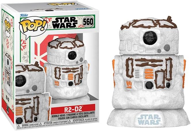 Miniatura 2 de POP Star Wars Holiday - Figura de vinilo Funko R2-D2 as Snowman (incluye funda protectora de caja compatible), multicolor, 3.75 pulgadas