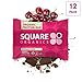 Square Organics Organic Chocolate Coated Protein Bar, Cherry, 12 Count - 20.3 Ounce