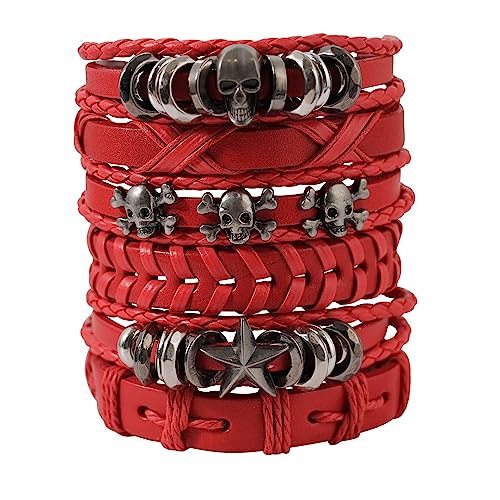 Milakoo Pulsera Trenzada de Cuero para Hombre miniatura 1