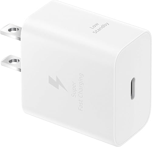 Miniatura 9 de SAMSUNG Adaptador de corriente de cargador de pared de 25 W con cable, carga súper rápida, diseño compacto, compatible con dispositivos Galaxy y USB