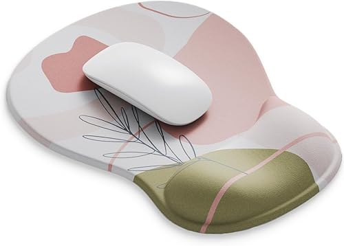 Miniatura 40 de DEMON CHEST ErgoComfort Gel Alfombrilla de Ratón con Reposamuñecas Ergonómica para Oficina - Alfombrilla de Ratón con Soporte para Muñecas - 02Pink