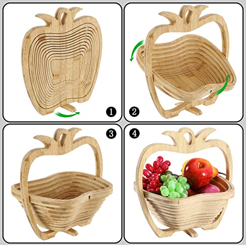 Zjx0769 Pineapple Fruit Foldable Basket In Healthy & Reusable Wooden Tray Gourmet Fruit Box Best Gift For Holiday Kitchen Party #TOP3