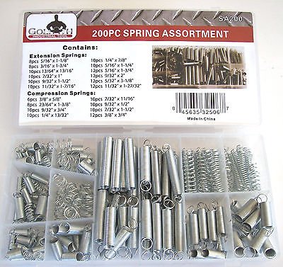200PC Goliath Industrial Spring Assortment Carb Carburetor Extension Compression