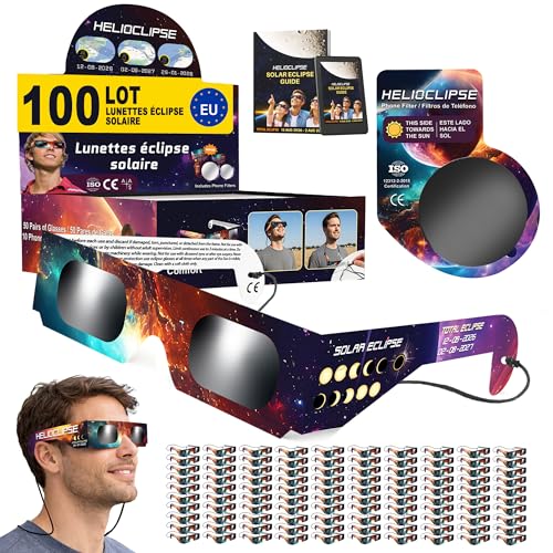 Helioclipse 100 Lunette Eclipse Solaire ISO 12312-2 Lunettes Eclipse Solaire