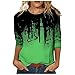 CCBUY Blouse pour Femme Humour Polyester Bouffante Shirt Ete Péplum 3D Grande Taille Top Femme Confortable Manches Courtes Plage Col Rond
