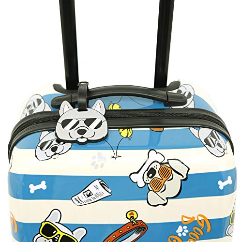 Travelers Club 5 Piece Kids' Luggage Set, Cool Dog #TOP6