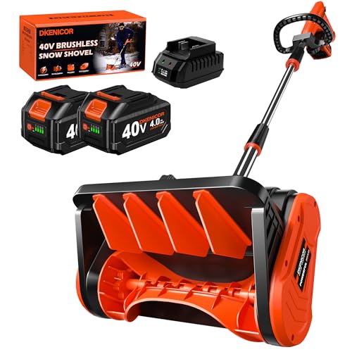 80V Cordless Snow Shovel, 13-Inch | 2 x 40V 4.0A