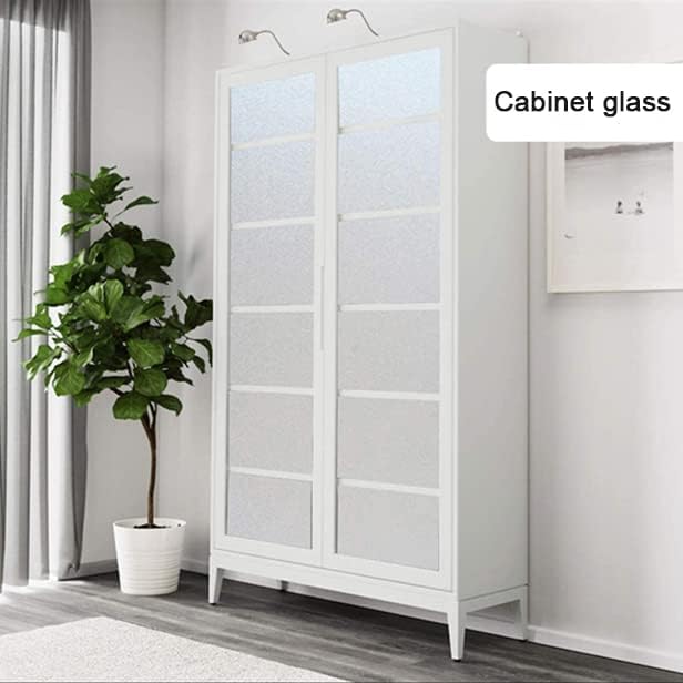 Miniatura 6 de Ismoon Papel de contacto esmerilado de 17.7 x 118 pulgadas, película de privacidad de ventana de vidrio esmerilado, cubierta de libro autoadhesiva,